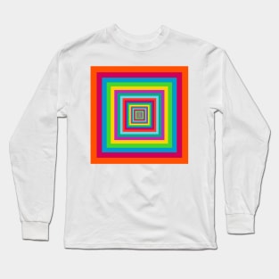 Colorful square stripes Long Sleeve T-Shirt